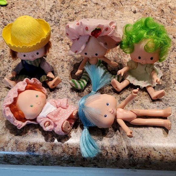 Vintage Rare Strawberry Shortcake Posable Figures - Picture 5 of 13
